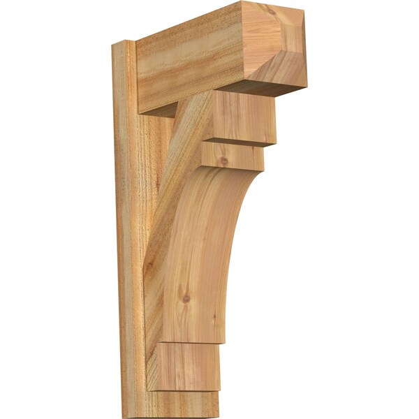 Ekena Millwork Merced Craftsman Rough Sawn Outlooker, Western Red Cedar, 8"W x 18"D x 30"H OUT08X18X30MRC04RWR - main